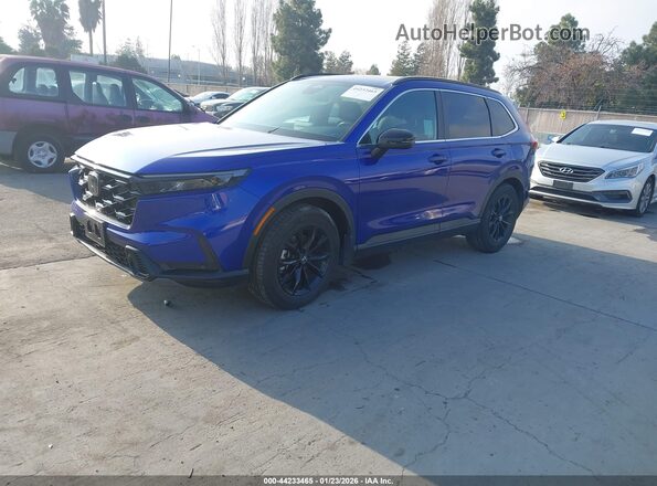 7FARS5H86RE031412 2024 HONDA CR-V HYBRID Blue Vista tres cuartos delantera izquierda