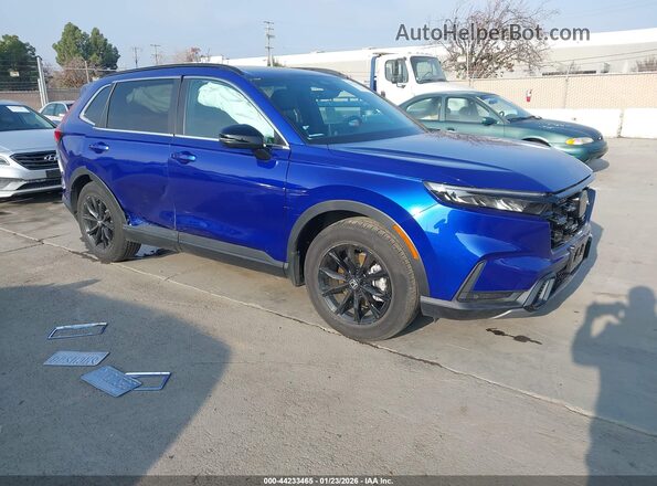 7FARS5H86RE031412 2024 HONDA CR-V HYBRID Blue Delantero derecho