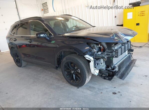 7FARS6H53PE019582 2023 HONDA CR-V HYBRID Синий Передняя правая четверть