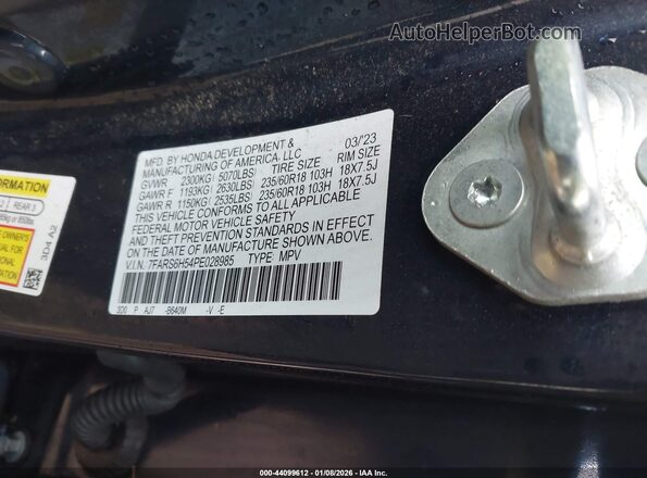 7FARS6H54PE028985 2023 HONDA CR-V HYBRID Blue Вид підкапотного простору