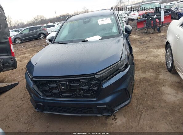 7FARS6H54PE028985 2023 HONDA CR-V HYBRID Blue Вид щитка приладів
