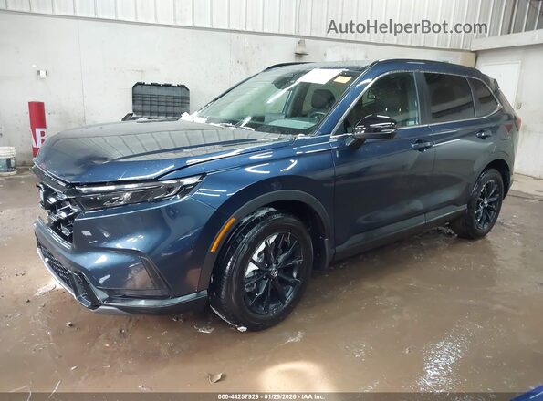 7FARS6H58PE030917 2023 HONDA CR-V HYBRID Navy Передняя левая четверть