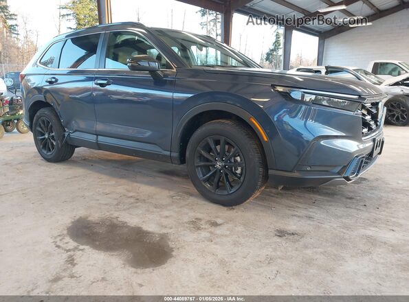 7FARS6H82SE014828 2025 HONDA CR-V HYBRID Синий Передняя правая четверть