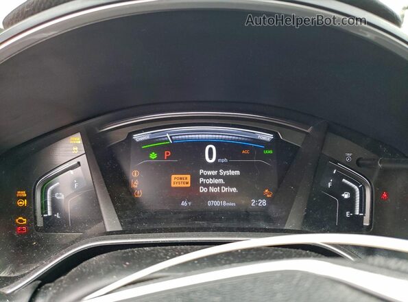 7FART6H53LE024417 2020 HONDA CRV Gray ხელსაწყოთა პანელის ხედი