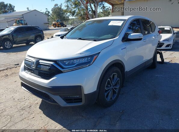 7FART6H54ME007160 2021 HONDA CR-V HYBRID Белый Передняя левая четверть