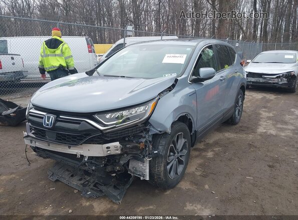 7FART6H59ME008014 2021 HONDA CR-V HYBRID Blue წინა მარცხენა ხედი სამი მეოთხედიდან