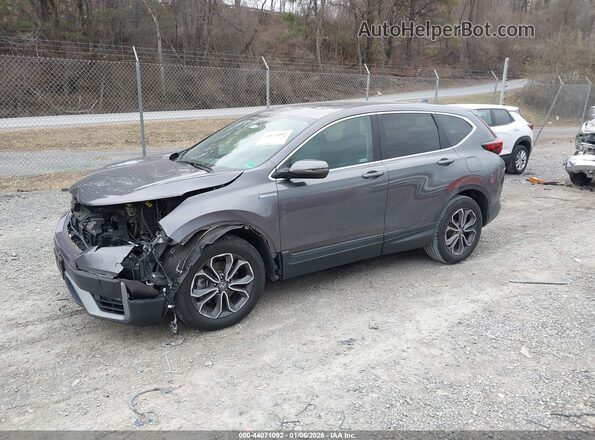 7FART6H88ME007950 2021 HONDA CR-V HYBRID Gray Vista tres cuartos delantera izquierda