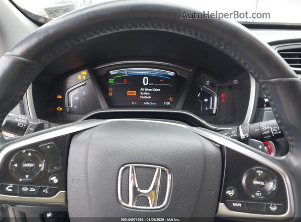 7FART6H88ME007950 2021 HONDA CR-V HYBRID Gray Vista de los asientos traseros