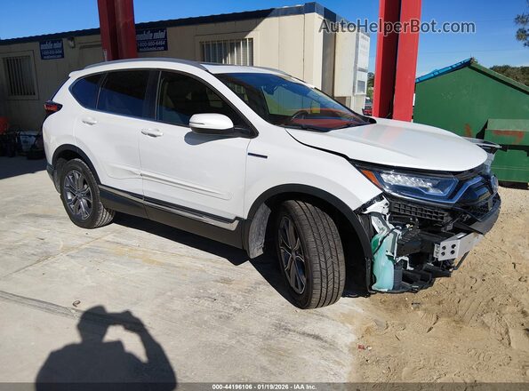7FART6H9XME020353 2021 HONDA CR-V HYBRID Белый Передняя правая четверть