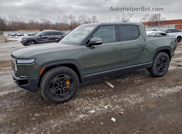 7FCTGAAL1NN004425 2022 RIVIAN R1T Green Առջևի ձախ երեք քառորդ տեսարան