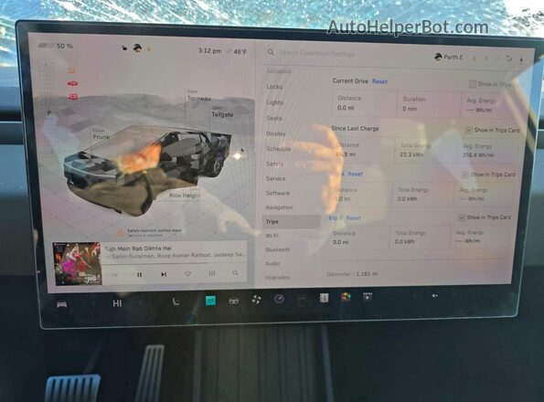 7G2CEHED0SA079712 2025 TESLA CYBERTRUCK Серебряный Вид задней части салона