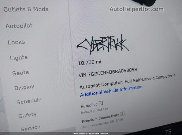 7G2CEHED6RA053058 2024 TESLA CYBERTRUCK Серебряный Вид задних сидений