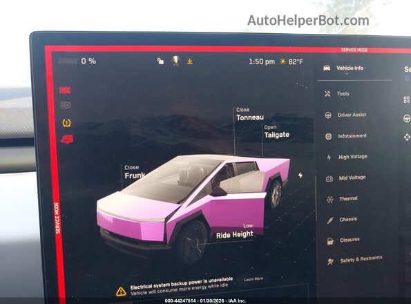 7G2CEHEDXSA060505 2025 TESLA CYBERTRUCK Серебряный 