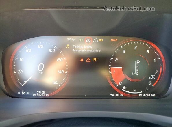 7JR102TZ0MG112113 2021 VOLVO S60 Серый Вид щитка приборов