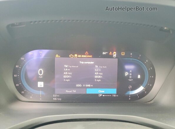 7JRL12TK7RG296319 2024 VOLVO S60 Серый Вид щитка приборов