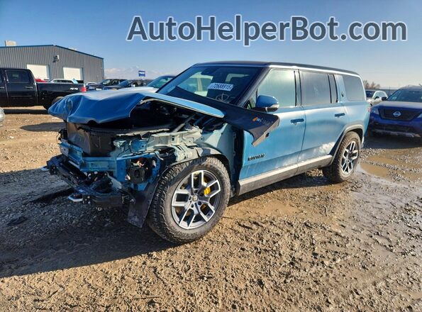 7PDSGABA6PN018752 2023 RIVIAN R1S Синий Передняя левая четверть