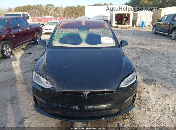 7SAXCAE58RF442736 2024 TESLA MODEL X Black Widok wnętrza z tyłu