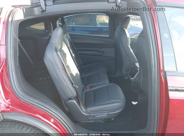 7SAXCAE5XRF442687 2024 TESLA MODEL X Red Widok naklejki z numerem VIN