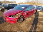 2024 Tesla Model X Long Range Red vin: 7SAXCAE5XRF442687