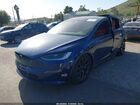 2024 Tesla Model X Long Range Blue vin: 7SAXCBE57RF444161