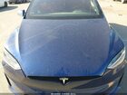 2024 Tesla Model X Long Range Blue vin: 7SAXCBE57RF444161