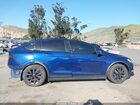 2024 Tesla Model X Long Range Blue vin: 7SAXCBE57RF444161