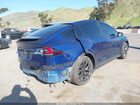 2024 Tesla Model X Long Range Blue vin: 7SAXCBE57RF444161