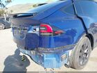 2024 Tesla Model X Long Range Blue vin: 7SAXCBE57RF444161