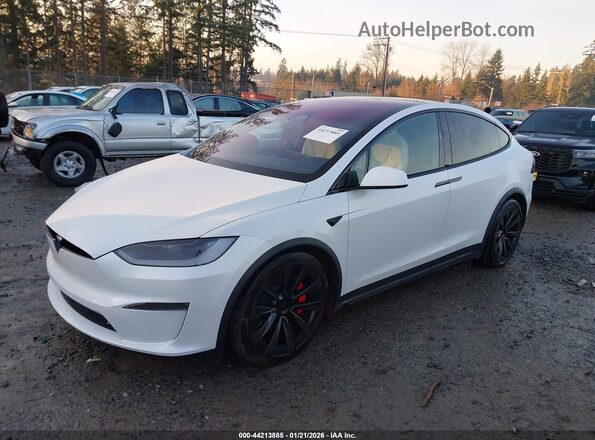 7SAXCBE64SF461501 2025 TESLA MODEL X Белый Передняя левая четверть