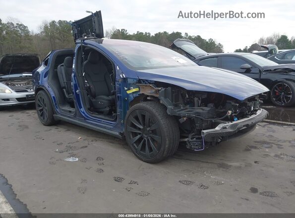 7SAXCDE53PF371394 2023 TESLA MODEL X Синий Передняя правая четверть