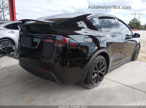 7SAXCDE58PF371195 2023 TESLA MODEL X Черный Задняя правая четверть
