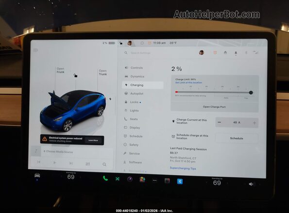 7SAYGAEE8PF783897 2023 TESLA MODEL Y Blue 