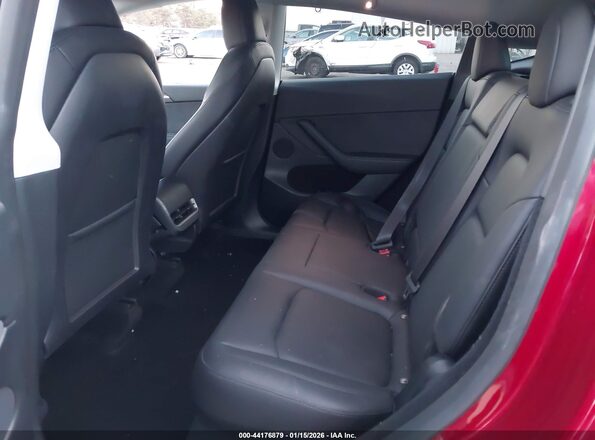 7SAYGDED6RF129542 2024 TESLA MODEL Y Burgundy Вид наклейки з VIN-кодом