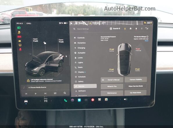 7SAYGDED8SA375060 2025 TESLA MODEL Y Черный 