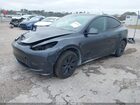 2025 Tesla Model Y Long Range Dual Motor All-wheel Drive Gray vin: 7SAYGDEE0SA354468
