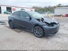 2025 Tesla Model Y Long Range Dual Motor All-wheel Drive Gray vin: 7SAYGDEE0SA354468