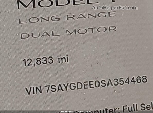 7SAYGDEE0SA354468 2025 TESLA MODEL Y Gray Սալոնի 360 աստիճան տեսք