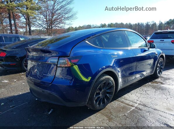 7SAYGDEE6RA220297 2024 TESLA MODEL Y Blue Tył prawy