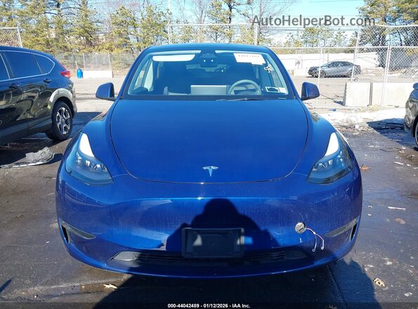 7SAYGDEE6RA220297 2024 TESLA MODEL Y Blue Widok zestawu wskaźników
