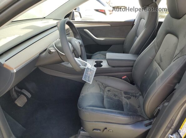 7SAYGDEE8PA153084 2023 TESLA MODEL Charcoal წინა სალონის ხედი