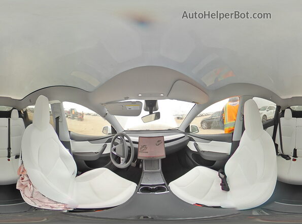 7SAYGDEEXTF340761 2026 TESLA MODEL Белый Панорамный вид салона 360°