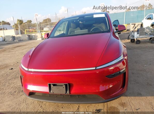 7SAYGDEEXTF403258 2026 TESLA MODEL Y Red Widok zestawu wskaźników