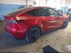 2025 Tesla Model Y Performance Dual Motor All-wheel Drive Red vin: 7SAYGDEFXSA352414