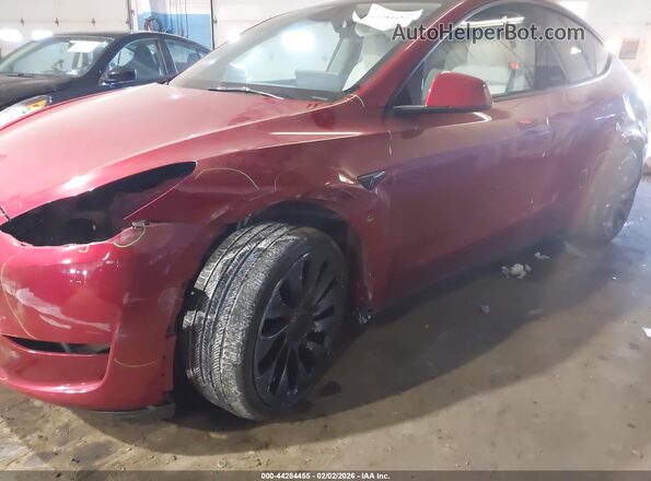 7SAYGDEFXSA352414 2025 TESLA MODEL Y Red Դիմացի տեսք