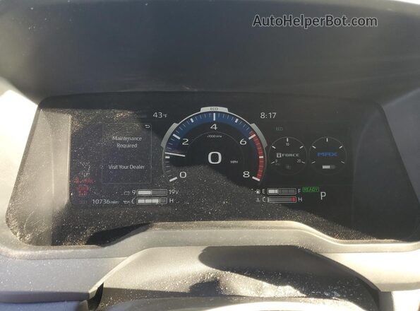 7SVAAABA4SX061333 2025 TOYOTA SEQUOIA Gray ხელსაწყოთა პანელის ხედი