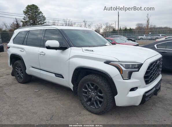 7SVAAABA7PX005703 2023 TOYOTA SEQUOIA White Передня права чверть