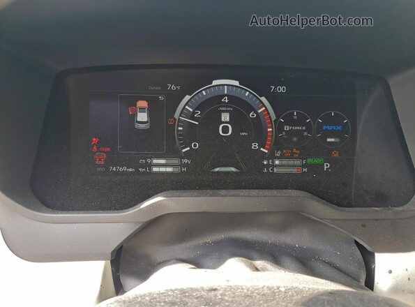 7SVAAABA9PX009624 2023 TOYOTA SEQUOIA Gray Widok zestawu wskaźników