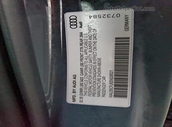 WAU35CFU6SN026521 2025 AUDI S5 Серый Панорамный вид салона 360°