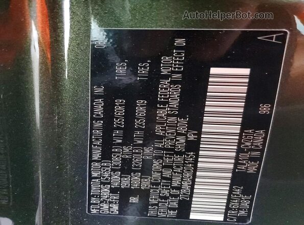2T2BAMBA9RC041454 2024 LEXUS RX 350 Green Սալոնի 360 աստիճան տեսք