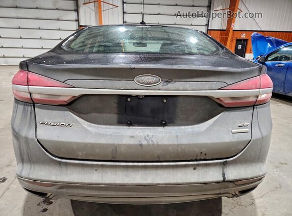 3FA6P0T91HR101064 2017 FORD FUSION Черный Вид салона спереди